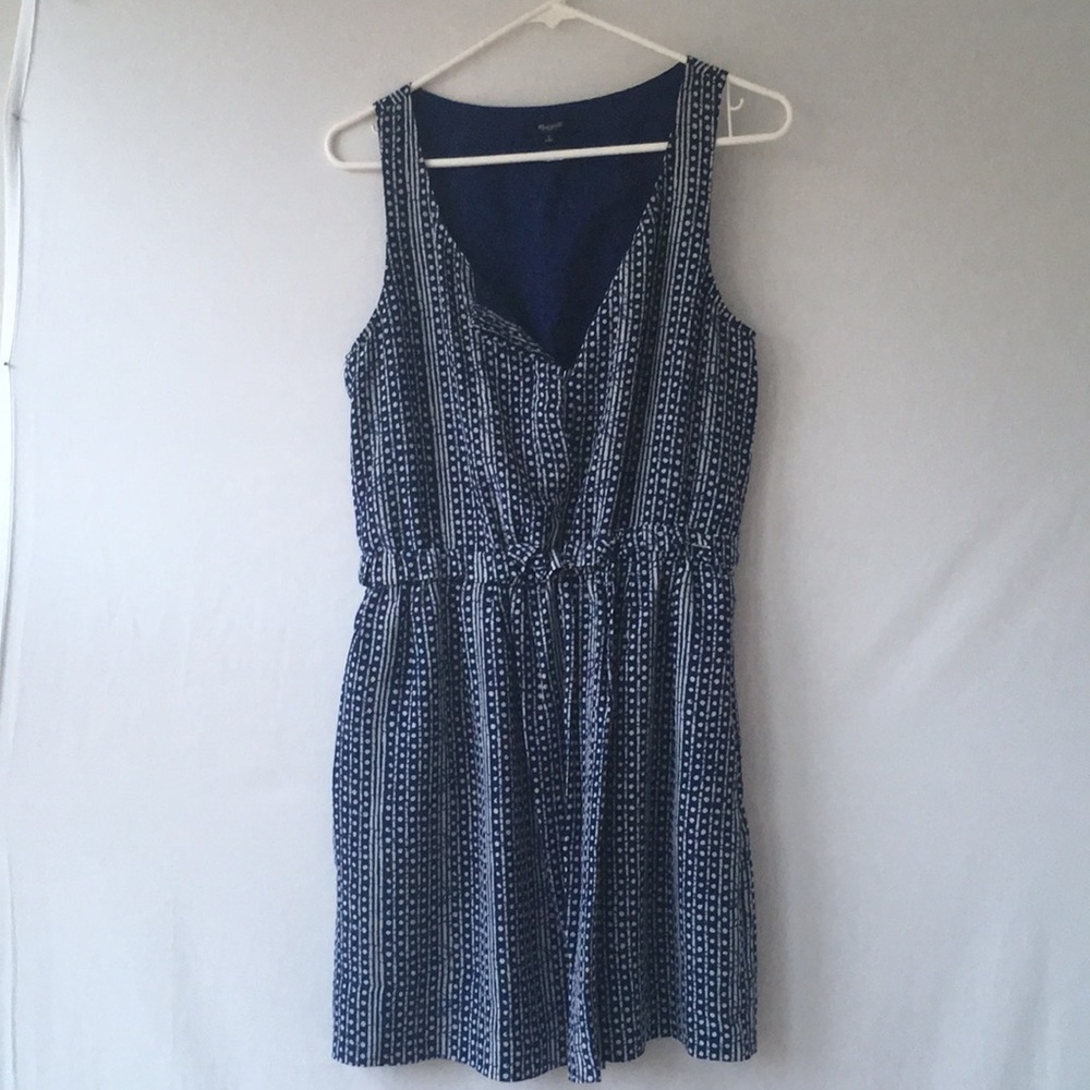Madewell Navy Dot Tank Dress
